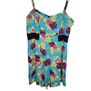 Vintage Torrid Romper floral Hawaiin size 18